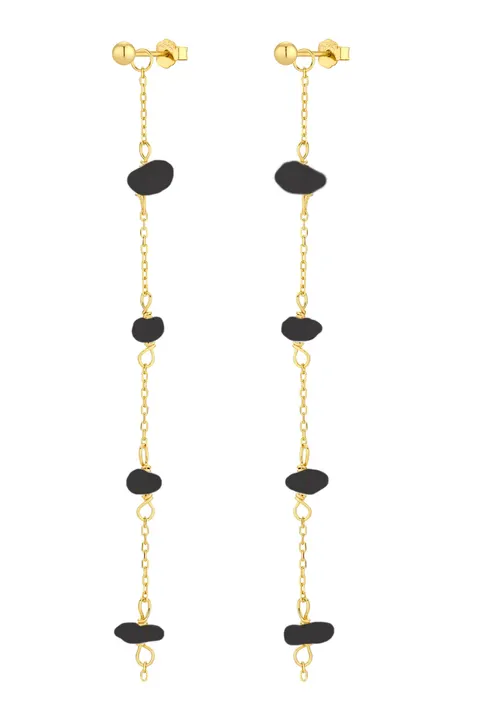 Kolczyki Joy Black Gold