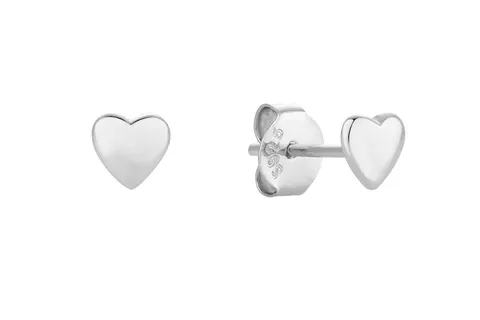 Kolczyki Heart Puffs Silver