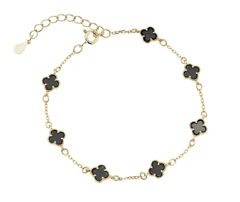 Bransoletka Clover Black Gold
