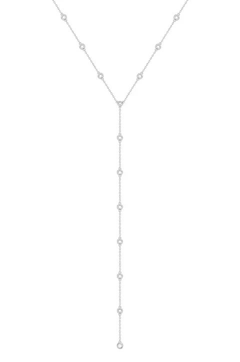 Naszyjnik Lariat Praline Silver