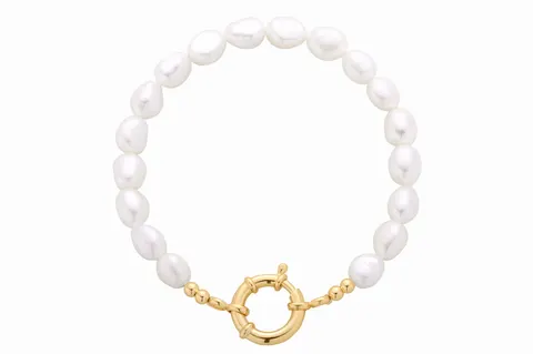 Bransoletka Pearls Locket Gold