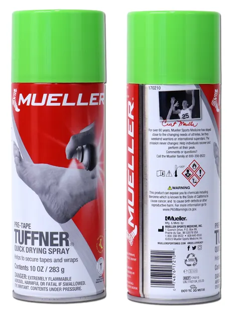 MUELLER Tuffner "Pre Tape" DUŻY - 283g - SZYBKOschnący klej pod taśmy (Quick Drying Spray)