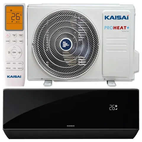 Klimatyzator ścienny KAISAI PRO HEAT + BLACK 5,2/5,5 kW z grzałką WiFi
