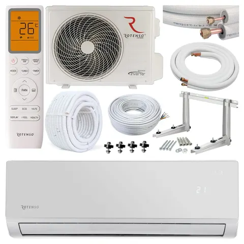 Klimatyzator ścienny ROTENSO ELIS SILVER 3,4/3,4 kW + zestaw