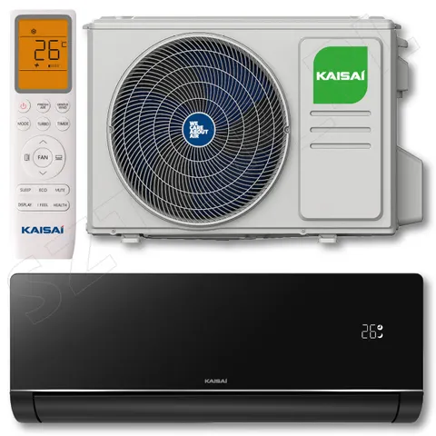 Klimatyzator ścienny KAISAI ART BLACK 7,0/7,1 kW z grzałką WiFi