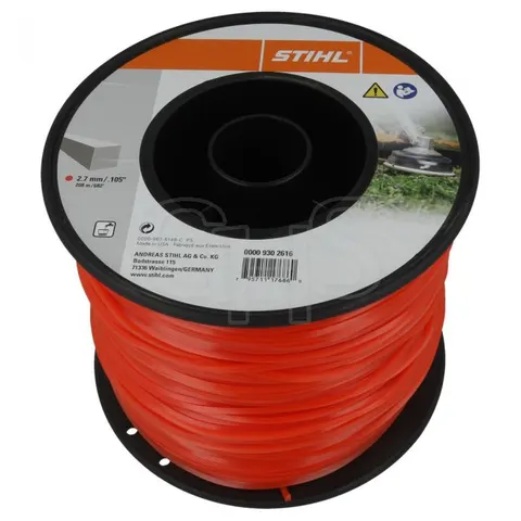 Żyłka tnąca STIHL kwadratowa 2.7mm x208m czerwona