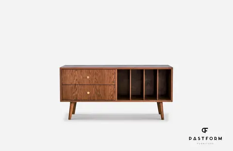 Komoda TV Mini Vinyl z szufladami 90