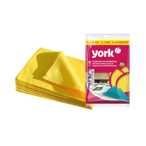 YORK Ściereczka LUX jak bawełna, 8 szt + 2 szt GRATIS