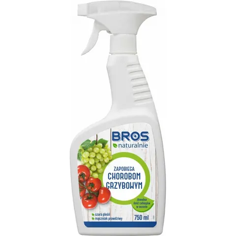 Bros Naturalnie spray na choroby grzybowe 750ml zapobiega mączniakowi i szarej pleśni naturalny skład