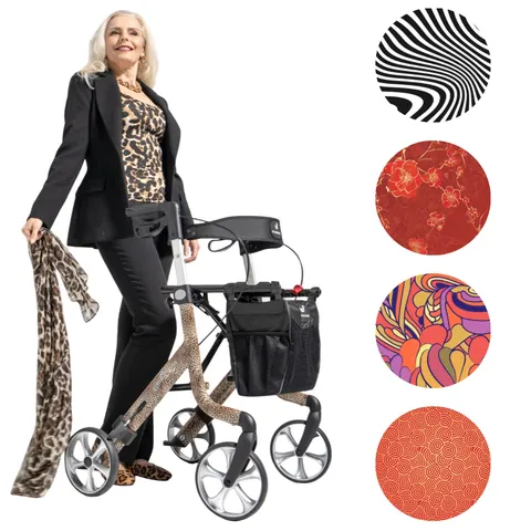 Podpórka SPACE LX Rehasense – Lekki rollator w Twoim stylu - kolor i mobilność bez kompromisów - wersja ART