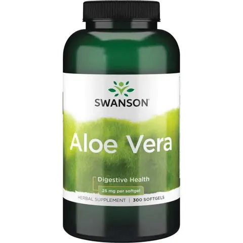 Swanson Aloe Vera Aloes 25mg - (300 kap)(data do 31.12.2026)