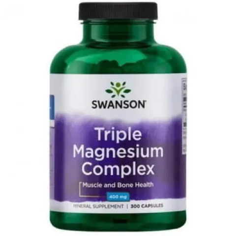 Swanson Triple Magnesium Complex (magnez) 400mg - (300 kap)
