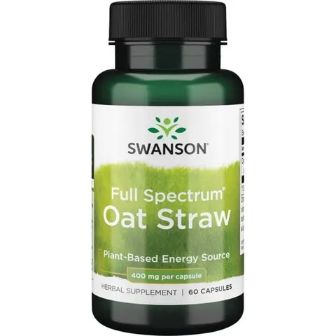 Swanson Full Spectrum Oat Straw (owies zwyczajny) 400mg - (60 kap)