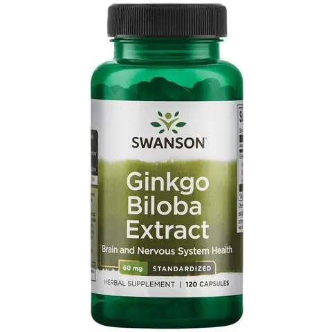 Swanson Ginkgo Biloba extract 60mg - (120 kap)