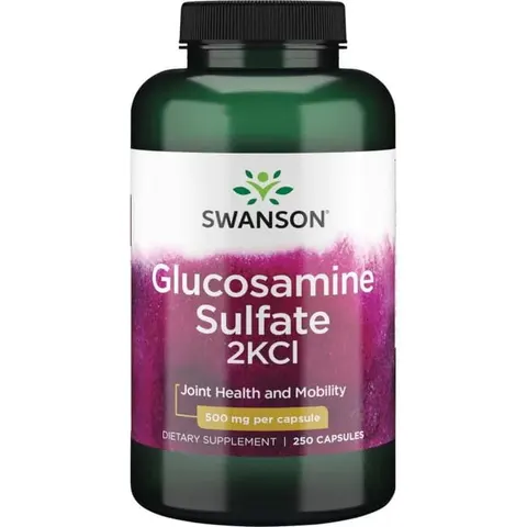 Swanson Glukozamina (Glucosamine Sulfate) 500mg - (250 kap)