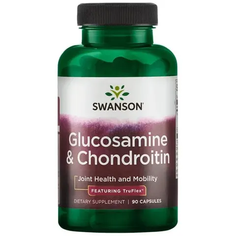 Swanson Glukozamina z Chondroityną 500/ 400mg - (90 kap)(data do 31.12.2026)