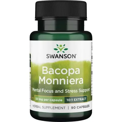 Swanson Bacopa Monniera 10:1 Extract 50mg - (90 kap)