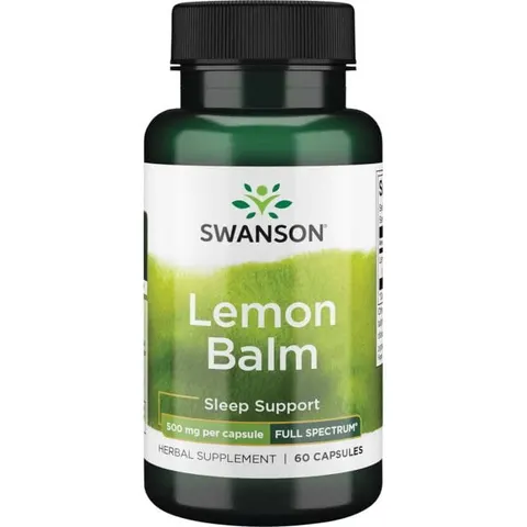 Swanson Full Spectrum Lemon Balm (Melisa lekarska) 500mg - (60 kap)