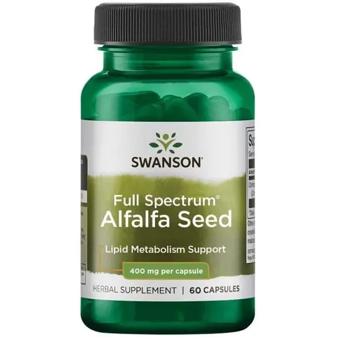 Swanson Alfalfa Seed (lucerna) 400mg - (60 kap)