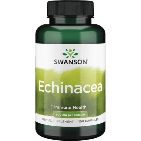 Swanson Echinacea (jeżówka purpurowa) 400mg - (100 kap)