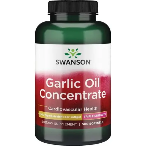 Olejek czosnkowy Garlic Oil 1500mg 500 kapsułek SWANSON