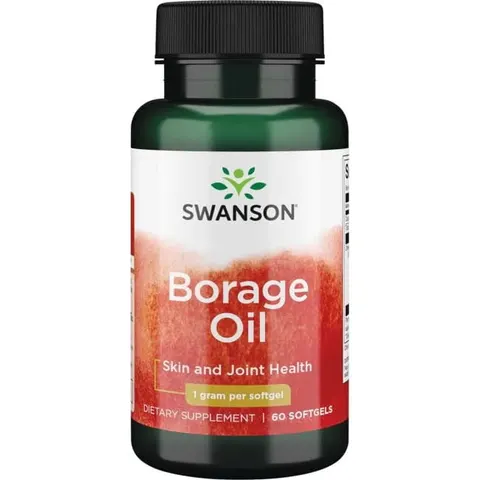 Swanson Borage Oil (olej z ogórecznika) 1000mg - (60 kap)