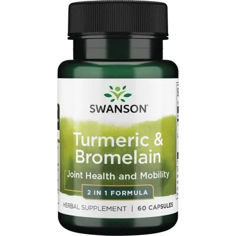 Swanson Turmeric & Bromelain - (60 kap)
