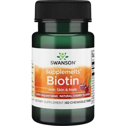 Swanson Biotyna do ssania - (60 tab)