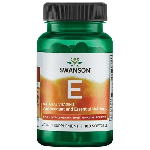Swanson Witamina E Naturalna 200IU - (100 kap)