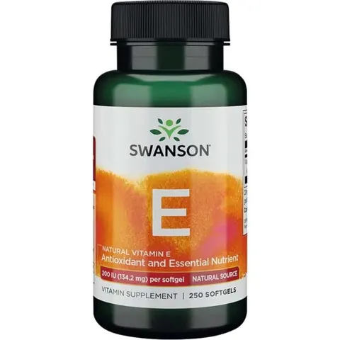 Swanson Witamina E Naturalna 200IU - (250 kap)