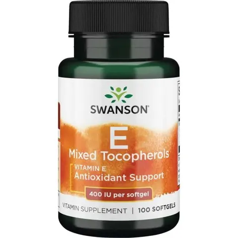 Swanson Witamina E (mieszanka tokoferoli) 400IU (100 kap)