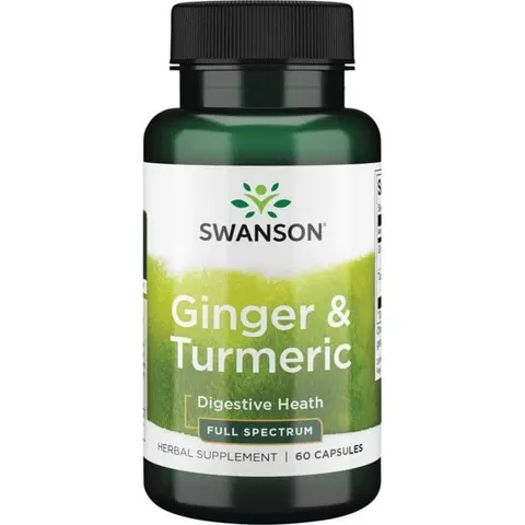 Swanson Full Spectrum Imbir( ginger) & Turmeric - (60 kap)