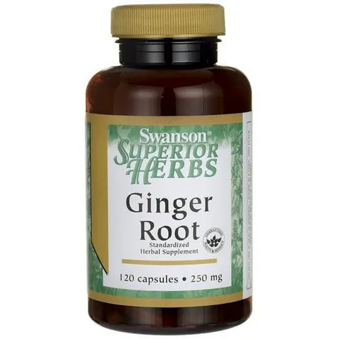 Swanson Imbir (ginger) Ekstrakt 250mg - (120 kap)