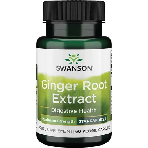 Swanson Imbir (ginger) Forte Ekstrakt 200mg - (60 kap)