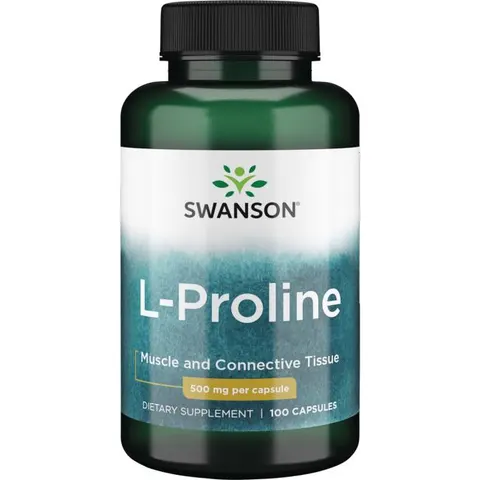 Swanson L-Prolina (L-Proline) 500mg - (100 kap)