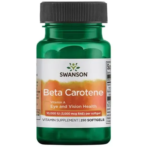 Swanson Beta Karoten 10.000 IU - (250 kap)