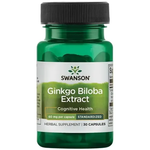 Swanson Ginkgo Biloba Extract 60mg - (30 kap)