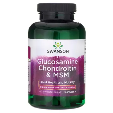 Swanson Glukozamina Chondroityna & MSM 500/400/200mg - (120 tab)