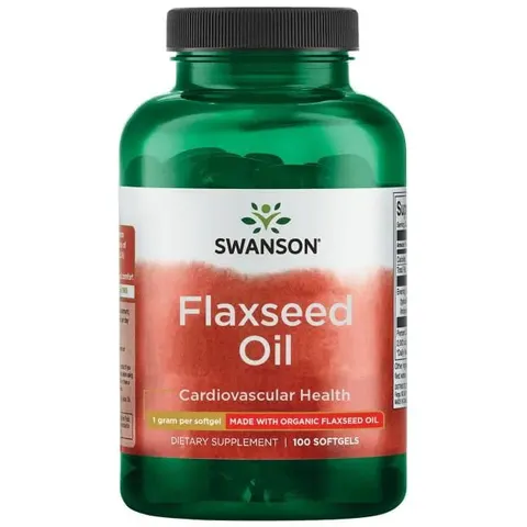 Swanson Flaxseed Oil (OmegaTru) 1000mg - (100 kap)
