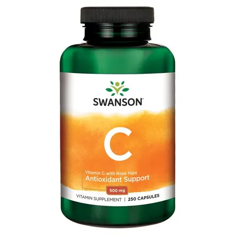 Swanson Witamina C z dziką różą 500mg - (250 kap)