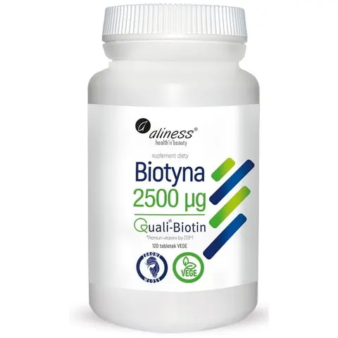 Aliness Biotyna 2500mcg QualiBiotin - (120 tab)