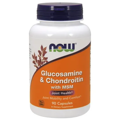 Now Foods Glukozamina & Chondroityna z MSM - (180 kap)