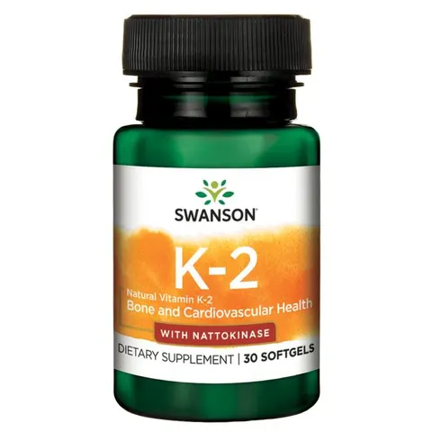 Swanson Witamina K2 + Nattokinaza (30 kap)