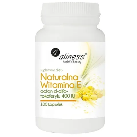 Aliness Naturalna Witamina E (100 kap)