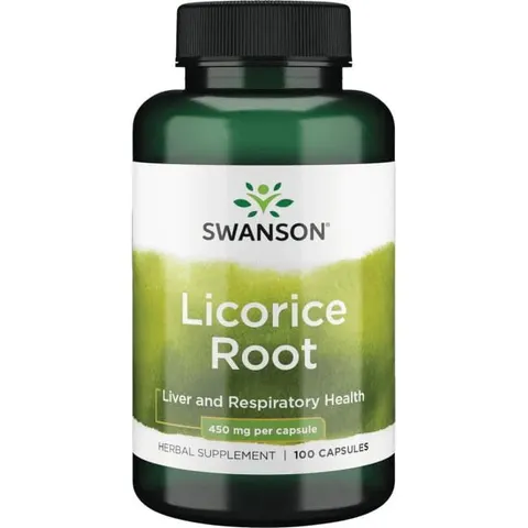 Swanson Licorice (Lukrecja) 450mg (100 kaps.)