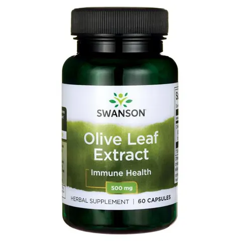 Swanson Olive Leaf Extract (liść oliwny) 500mg - (60 kap)