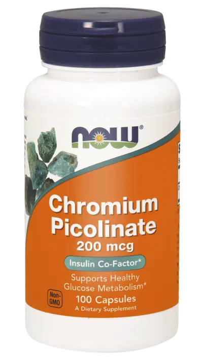 NOW Foods Pikolinian Chromu 200 mcg (250 kap)