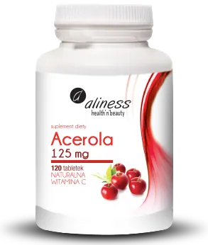Aliness Acerola Naturalna Witamina C 125mg (120 tab)
