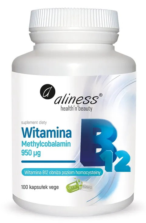 Aliness Witamina B12 Methylcobalamin 950 mg (100 kap)