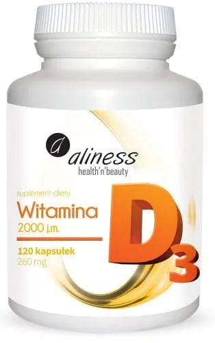 Aliness Witamina D3 2000 j.m. (120 kap)
